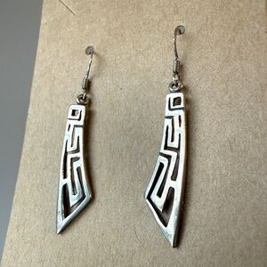Elegant Silver Geometric Earrings
